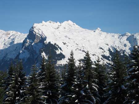 vue montagne depuis piste 1